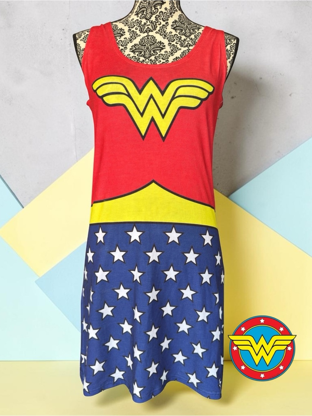 DC Comics Wonder Woman Tank Dress. Size M.